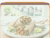 Warm Citrus-Garlic Tempeh Wraps